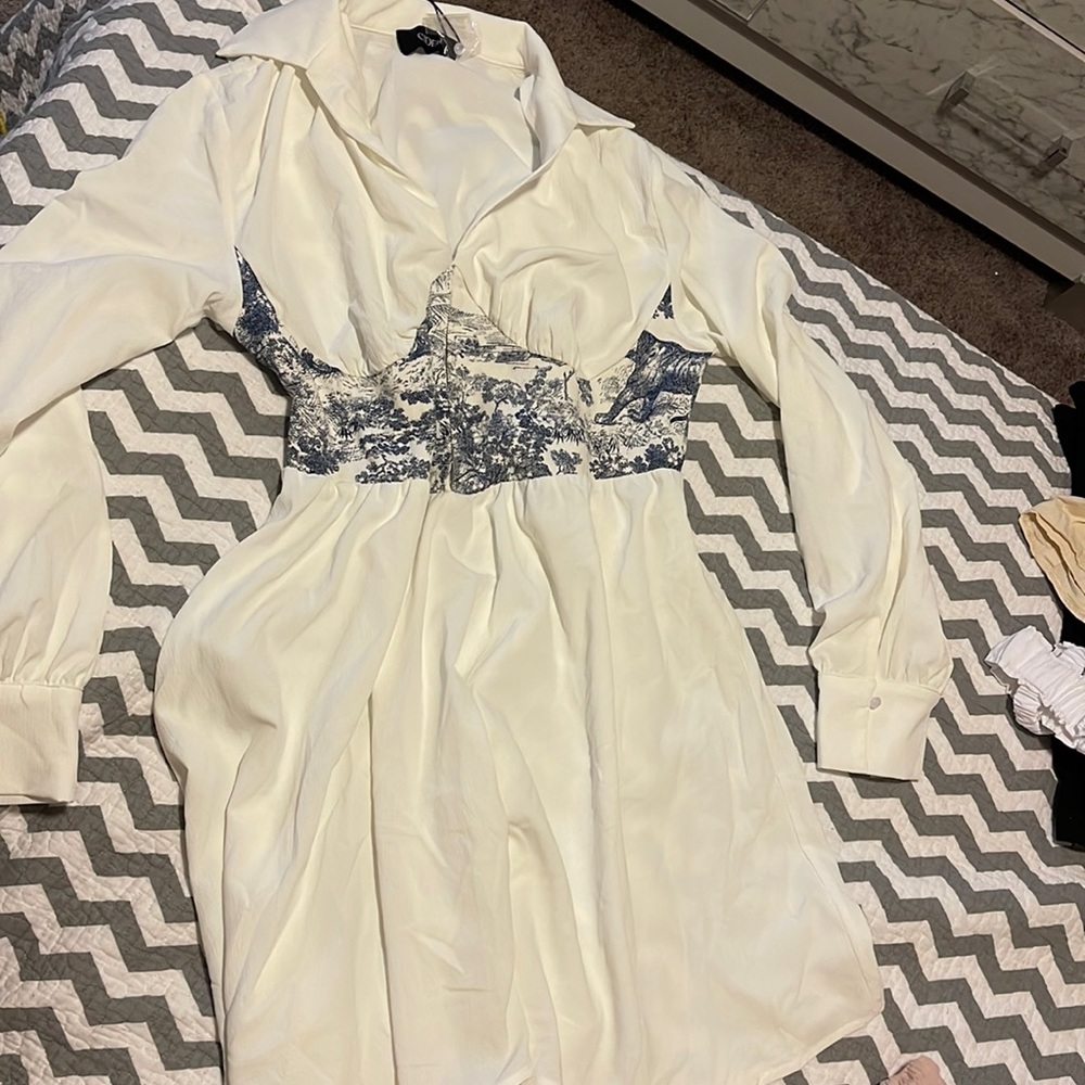 Faux Corset Mini Dress